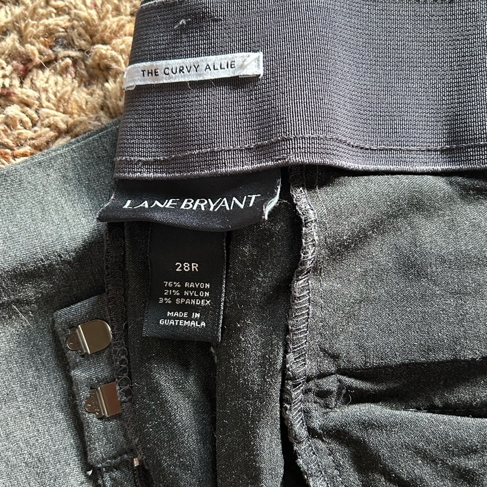 Lane Bryant gray dress pants hardly worn size 28R, Curvy Allie fit
